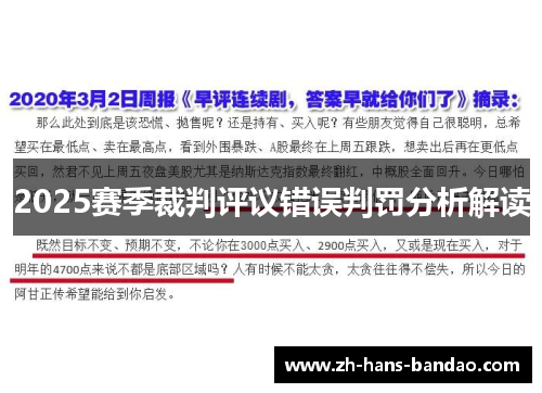 2025赛季裁判评议错误判罚分析解读